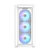 MicroATX PC Case - ASUS - A23 Plus TG ARGB - White - Pre-installed ARGB Fans - Tempered Glass