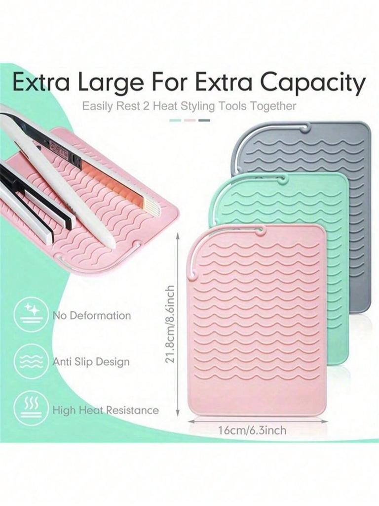 Portable Heat-Resistant Pad, Straightener, Curling Iron Insulation Pad, Anti Slip And Heat-Resistant Pad, Travel Styling Tool