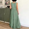 Dress For Women Long Boho Beach Dress Elegant Maxi Dress V,Neck Sleeveless Dress