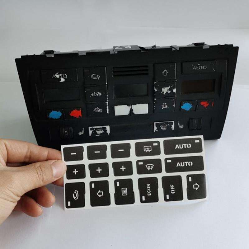 1 Stück Auto Klimaanlage Klimaregelung Knopf Reparatur Aufkleber Decals Für A4 B6 B7 00-04