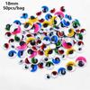 50/100pcs/bag with Eyelashes Colorful Activity Eyeballs 3D Wiggling Moving Eyes