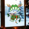 Festive Indoor Wall Art Christmas Snowman Static Window Stickers, Removable PVC Glass Decals, Waterproof Seasonal Door Stickers Winter Clings for Home