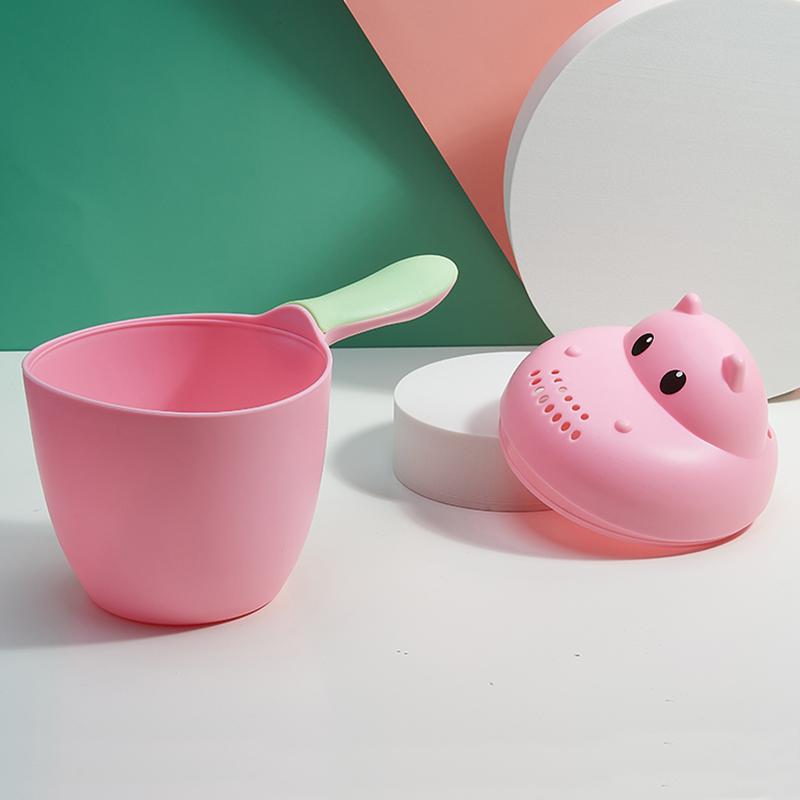 Thickened Baby Shower Showerhead Hair Washing Cup Baby Bath Playing with Water Plastic Spoon Small Toy