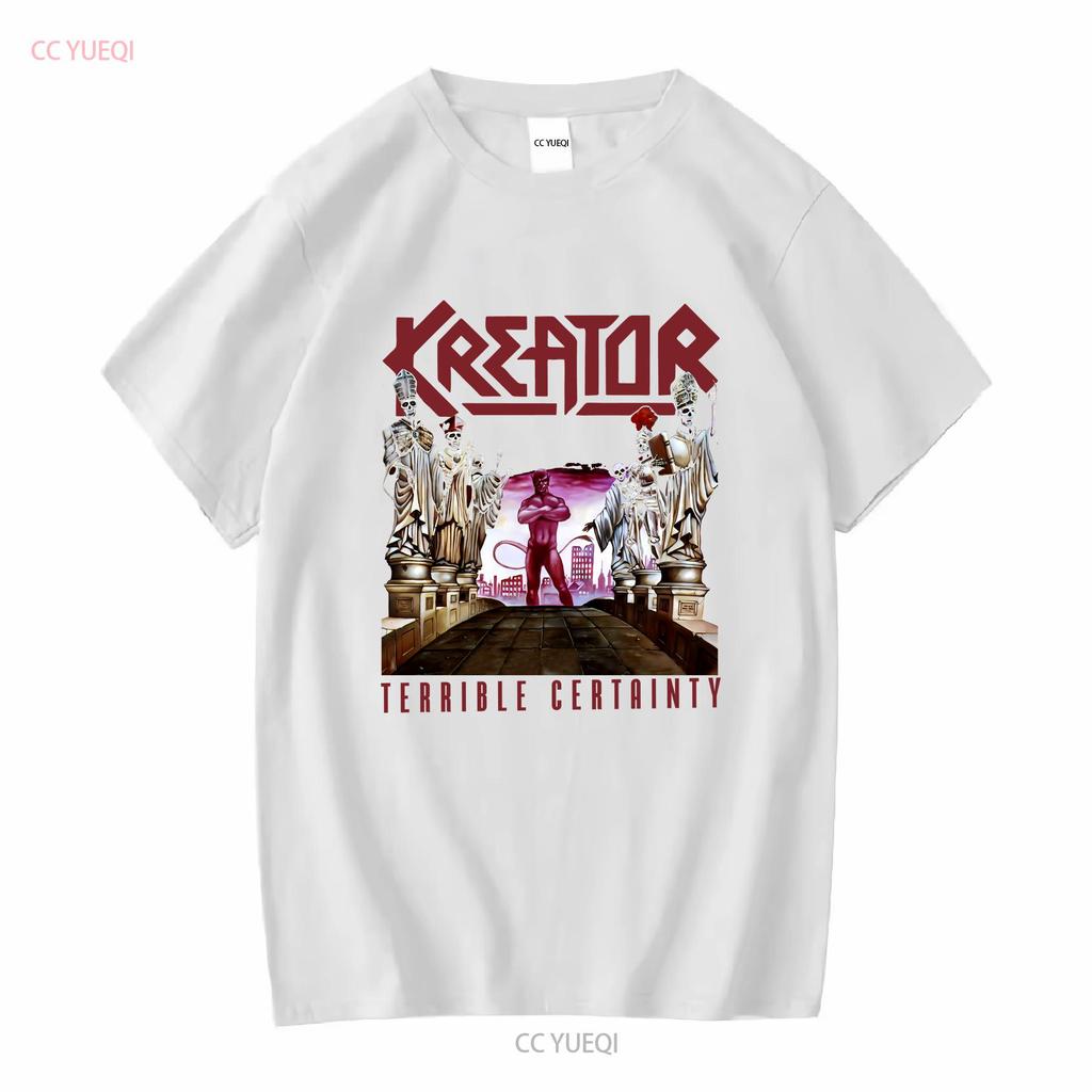 Kreator Terrible Certainty T Shirt OFFICIAL Vintage Washed Comfortable Fashion Versatile Unisex Graphic Homme