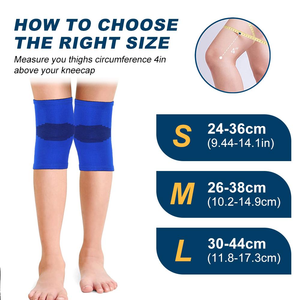Kids Knee Compression Sleeve Support Brace For Basketball Volleyball Sports Gymnastics Child Knee Pads