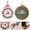 DIY Crafts Needle Punch Cross Stitch Kit Xmas Embroidery Embroidery Hoop Christmas Ornament