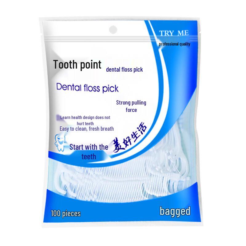 

Fine Smooth Disposable Dental Floss Sticks