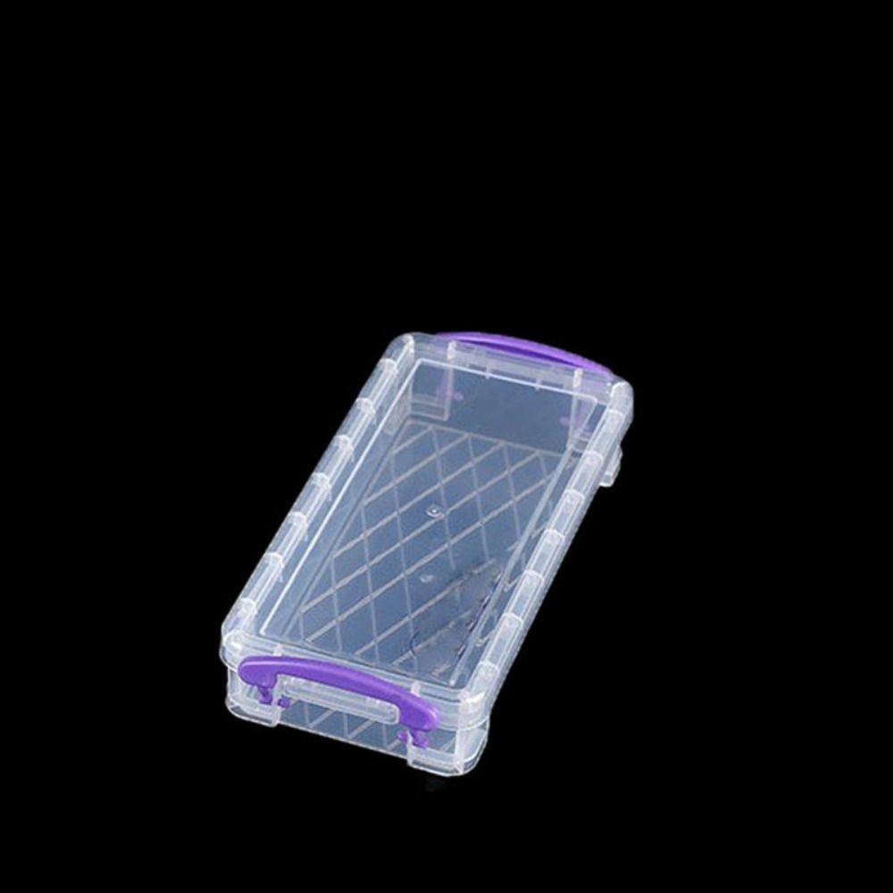 Transparent Pencil Case Plastic Multi Functional Sketch Art Box Large Capacity Double Ear Buckle Art Stationery Box