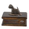 West Highland White Terrier, Westie, Westy - Urn for Dog Ashes, Personalized Urn with a Statue, Wooden Urn with a Dog by Brand