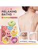 4Pcs Set MACARON DONUT BATH SALT BALLS. Clean The Body. Moisturize And Improve Skin Condition. Promo