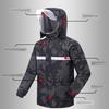Camouflage Raincoat and Rain Pants Set for Men, Suitable for Electric Motorcycle Riders and Delivery Riders, Full-Body Storm-Proof Two-Piece Set