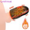 Aircraft Cup Stimulate Glans Massager Penis Delay Trainer Sex Toy for Men Heating Male Masturbator Vibrator