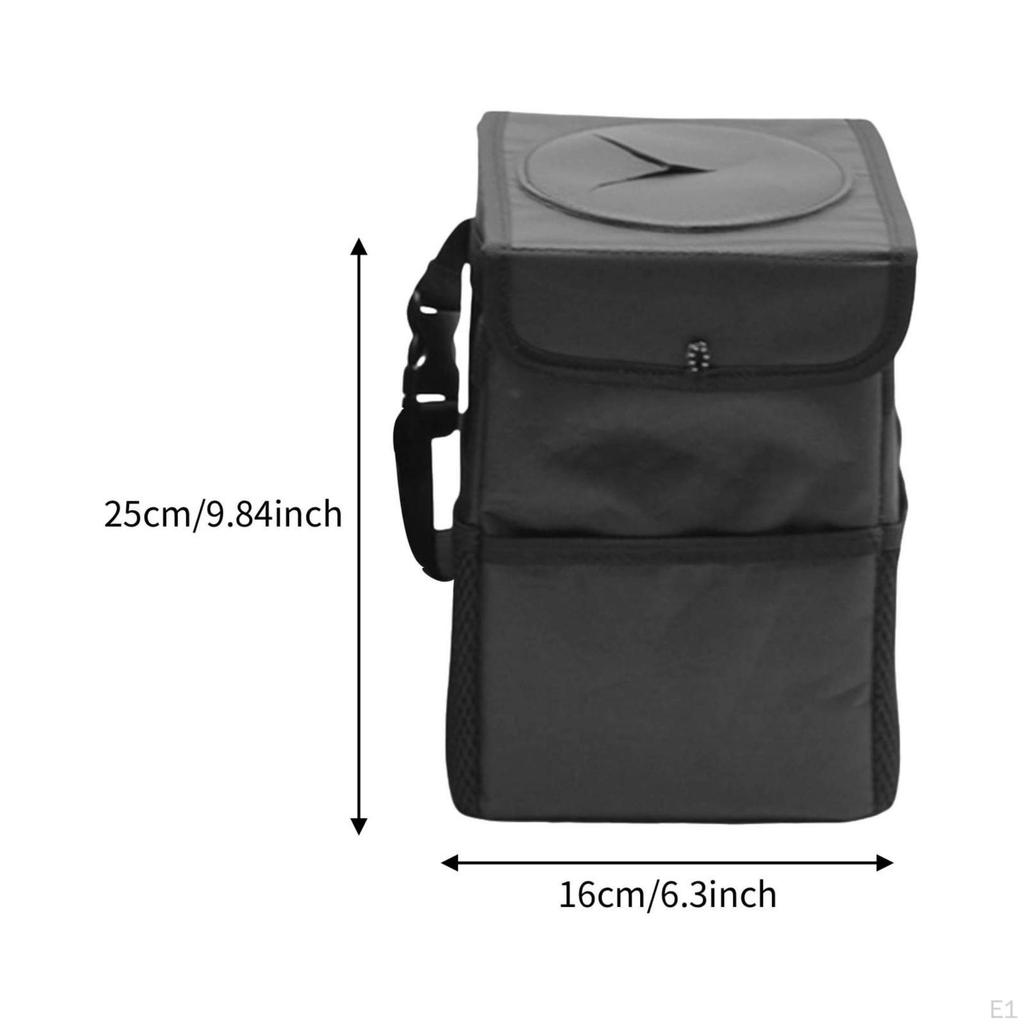 SeatBack Trash Bin Oxford Cloth Foldable Car Waterproof Waste Basket