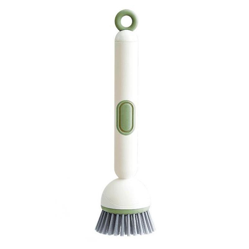 Long-Handled Rotating Pot Brush: Non-Stick, Non-Scratch, Multifunctional Kitchen Cleaning Tool