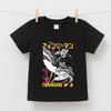 Boys Girls Cotton T Shirt Chainsaw Man Denji Anime Print Kids Short Sleeve Top Summer Wear Soft Casual Childrens