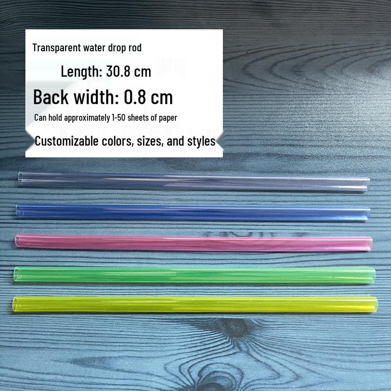 A4 Water Drop Lever Clip Folder with Triangle Pull Rod, Plastic Book Cover for Students
