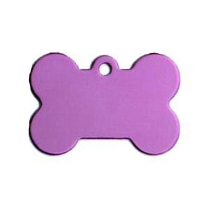 Cheap Multicolor Aluminum Dog Collar Tags Custom Logo Bone Shape Features Lights Solid Pattern Material