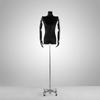 Korean Style Black Off-Shoulder Women's Half Body Mannequin with Right Angle Shoulder and Full Body Display Stand