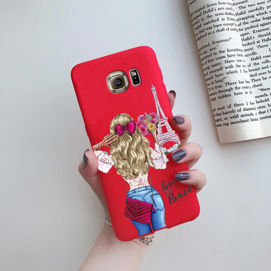 For Samsung Galaxy S7 egde case Cover for Samsung Galaxy S6 edge Case for Samsung S7 S6 G920F SM-G925F Cover Cute Silicon Fundas