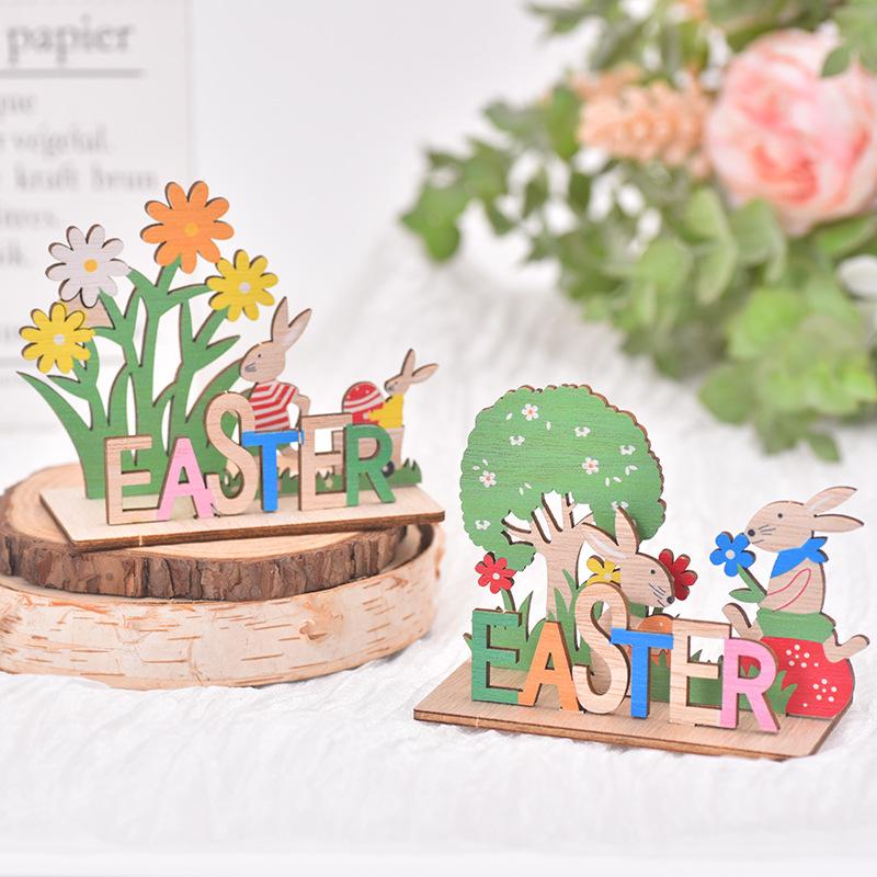 Easter, New Design, Creative Wood, DIY Easter Crafts, Desktop Decoration, Easter Bunny, Home Decoration Ornaments