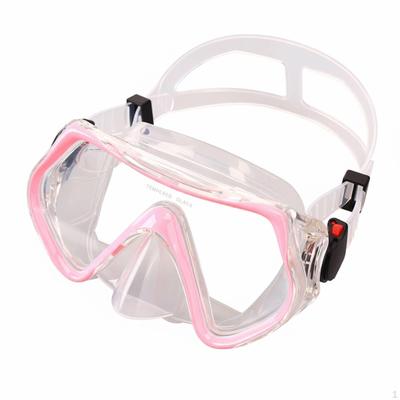 Reinforced Glass Diving Goggles AntiFog Snorkeling Facepiece Water Resistant Snorkel for