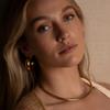 18K Gold Stainless Steel C-Shaped Hoop Earrings - Fashionable, Non-Fading, Versatile Women's Jewelry 