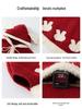DUUDUU 2025 Red New Year Knit Sweater Coat & Cape for Toddler Girls