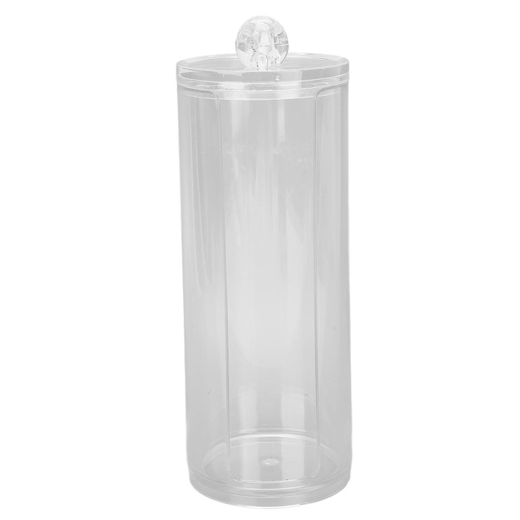 Cotton Pad Dispenser Container Transparent Cotton Pad Organizer Makeup Cotton Round Holder