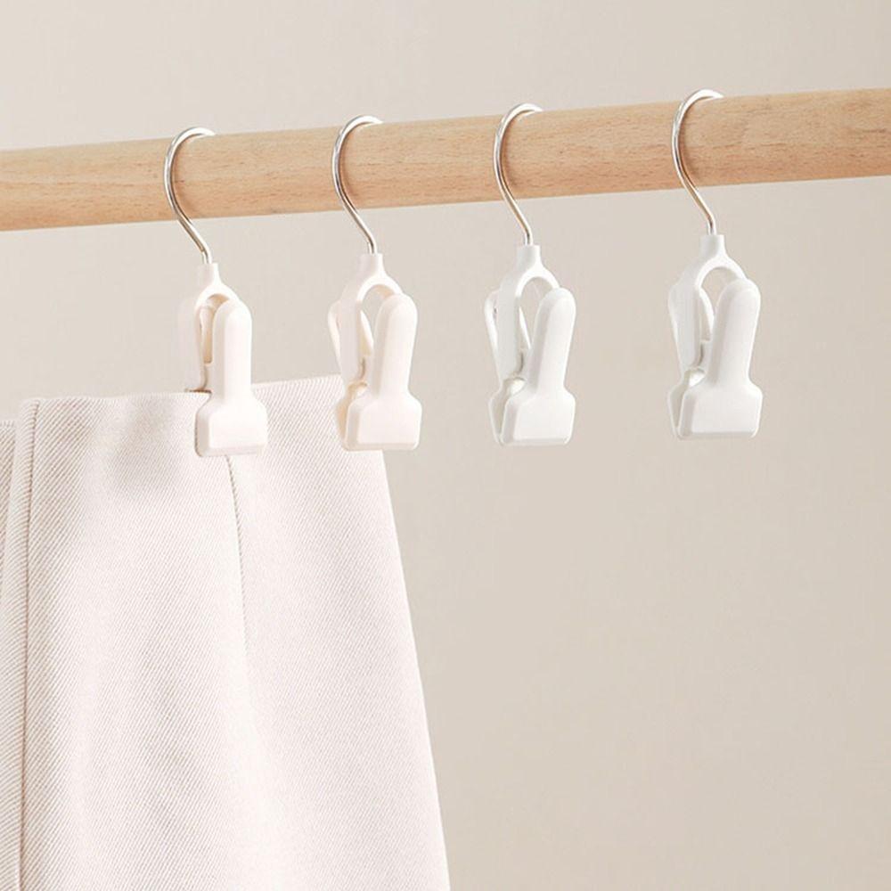 10Pcs Plastic Pants Socks Storage Clip Stackable Laundry Clothes Pegs Clothes Hangers  Closet