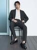 AND Z Men'S Knit Tapered Fit Setup Slacks_Bzg2Pp1103