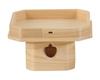 Namukuma-chan Kobo Toyama Sanpo 5-inch (15cm wide x 9cm high) Toyama Sanpo, Made of Japanese Hinoki (Cypress), Made in Japan, for Shinto Shrines,
