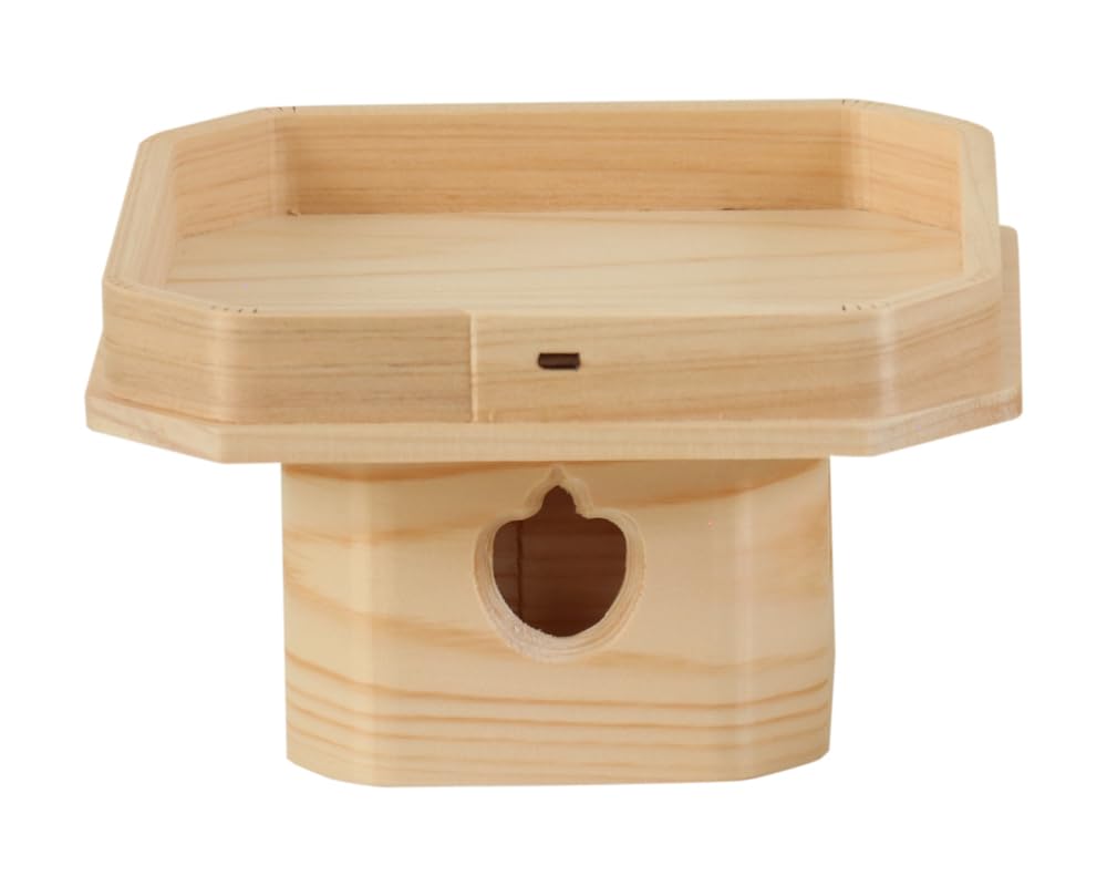 Namukuma-chan Kobo Toyama Sanpo 5-inch (15cm wide x 9cm high) Toyama Sanpo, Made of Japanese Hinoki (Cypress), Made in Japan, for Shinto Shrines,