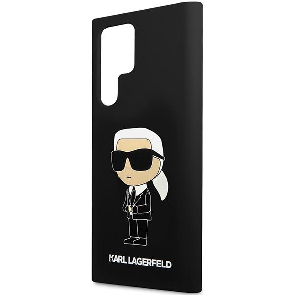 Etui do Samsung Galaxy S24 Ultra Karl Lagerfeld Silicone Ikonik Czarne