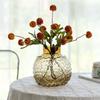 Bubble Patterned Belly Glass Vase Accessories Home Room Dining Table Flower Arrangement Decoration Homestay Villa Desk Ornaments