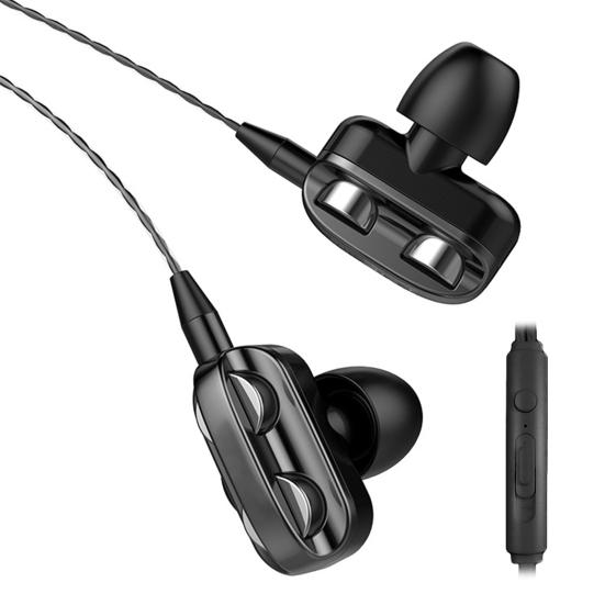 Sluchátka A4 Čistý zvuk Ergonomický design Do uší Duální pohyblivá cívka Kabelová sportovní sluchátka do uší