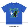 Women's Supretee Printed T-Shirt 100% Cotton Oversized Brand Logo Graphic Tees for Men Summer Tops Urban Streetwear