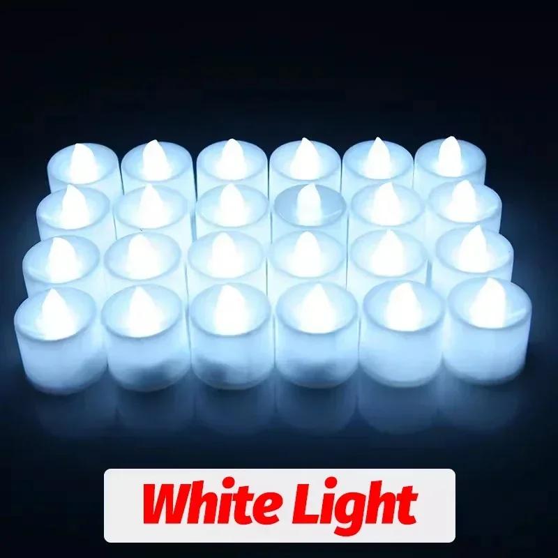 Battery Powered Flameless Candle Lights Warm Light Tealight Candle Lamp Lighting for Wedding Party Birthday Decoration Wholesale