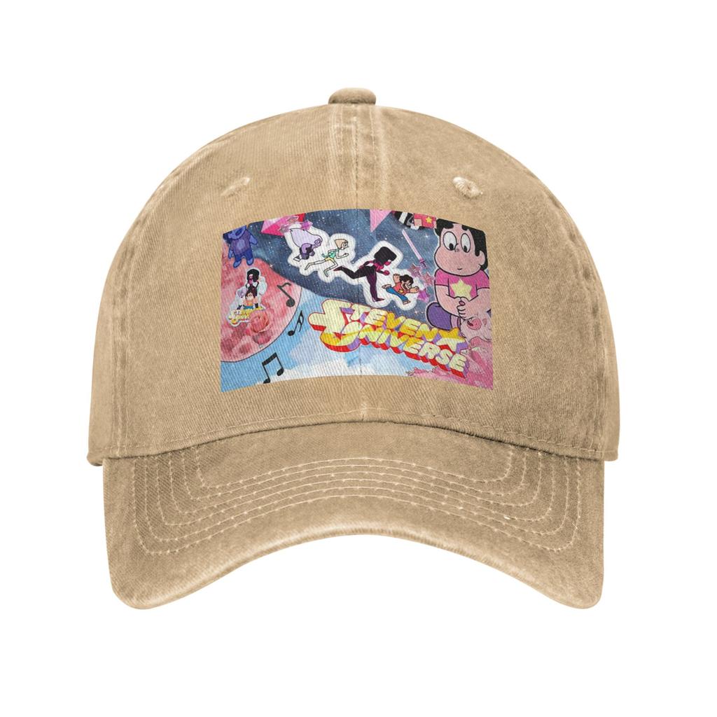 Steven Universe Washed Denim Cap Casual Baseball Caps Adjustable Hat Summer Unisex Baseball Hats