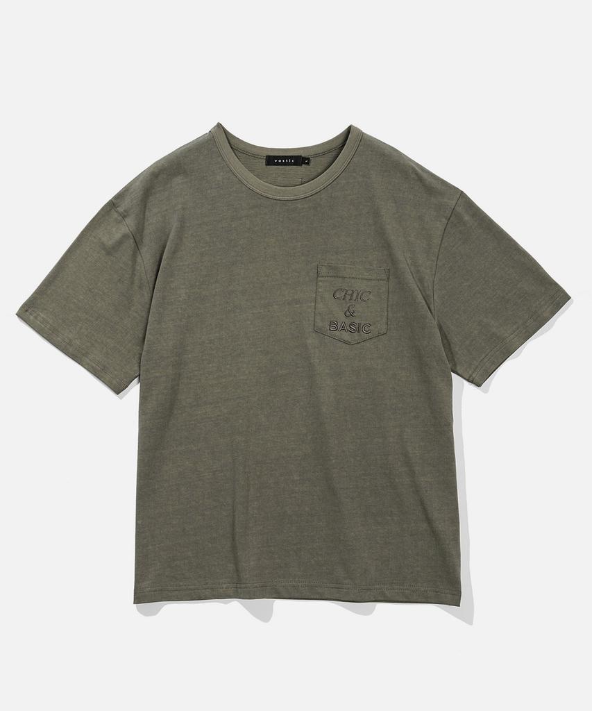 VASTIC Pocket Pigment T-Shirt_Khaki