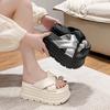 Summer New Set of Toes Korean Version of Foreign Trade Slippers Thick-soled Fairy Wind Soft-soled Outer Wear Cloth One-pedal Fashion Slippers