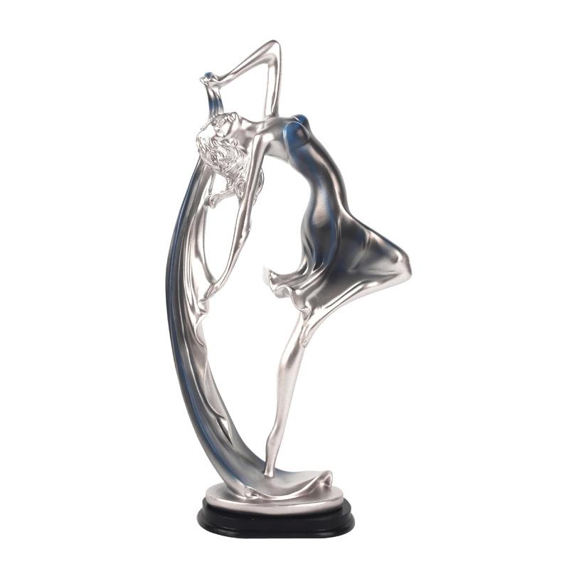 Resin Dancing Girl Crafts For Wine Cabinet Porch Home Decoration Accessories Young Lady Sculpture Desk Decor Ornaments Figurines