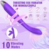 Vibrierender Stab für Frauen, Vaginalmassagestab, Klitorisstimulator, Brustmassagegerät, wasserdicht, einstellbare Frequenz, Sexspielzeug, Grün/Lila