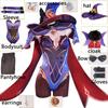 Anime Game   Cosplay Mona Costume Girls Women  Girls Halloween Carnival Party Sexy Dress Uniform Cosplay Wig Outfit