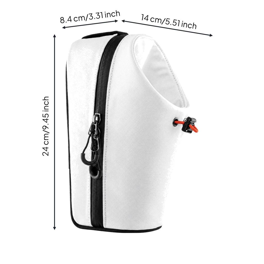 Adjustable Straps Cycle Handlebar Storage Bag Zippered Bike Frame with