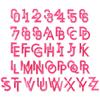 72 Stück Bunte Alphabet-Stickaufnäher A-Z 0-9 Stoff-Applikation Bügel-Aufkleber Aufnäher Handgefertigter Stick-Aufnäher