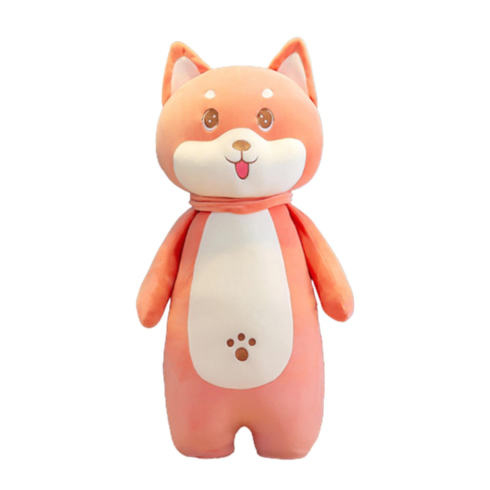 

Shiba Inu Plushy With Q Version Cuddly Animal Toys Sleeping Pillow Toy 45cm красный