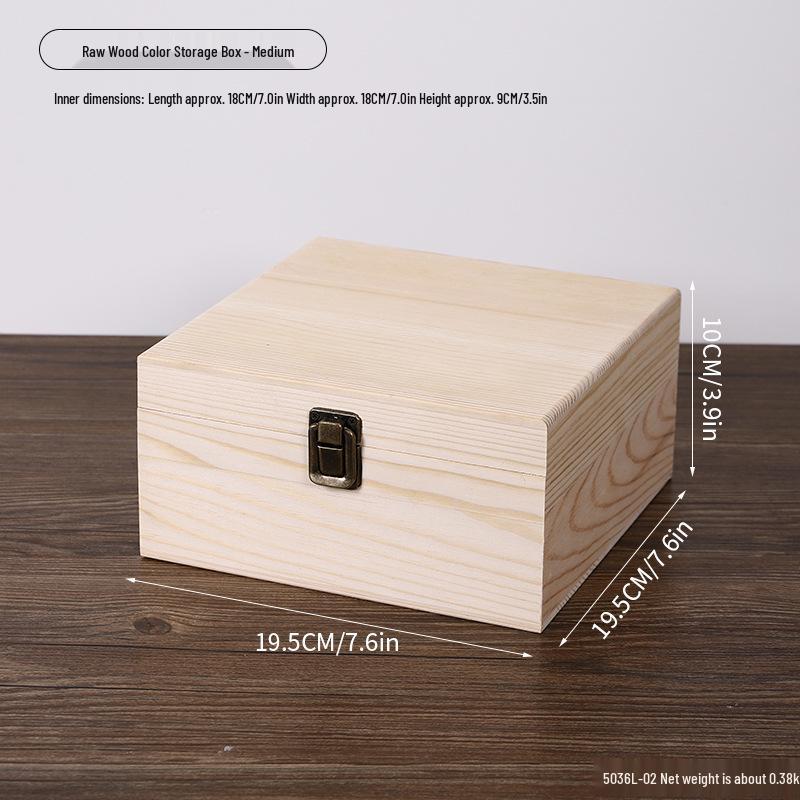 Wooden Gift Box with Pull-Out Lid for Groomsmen and Bridesmaids - Wedding Candy or Ornament Storage Box