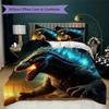 Giant Monster City Attack Bedding Without Core 1 Duvet Cover 2 Pillowcase Without Core Christmas Birthday Gift Bedding Set