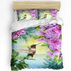 Animal Bird Flowers Leaves Branch Plant 3pcs Bedding Set For Bedroom Double Bed Home Textile Duvet Cover Quilt Cover Pillowcase