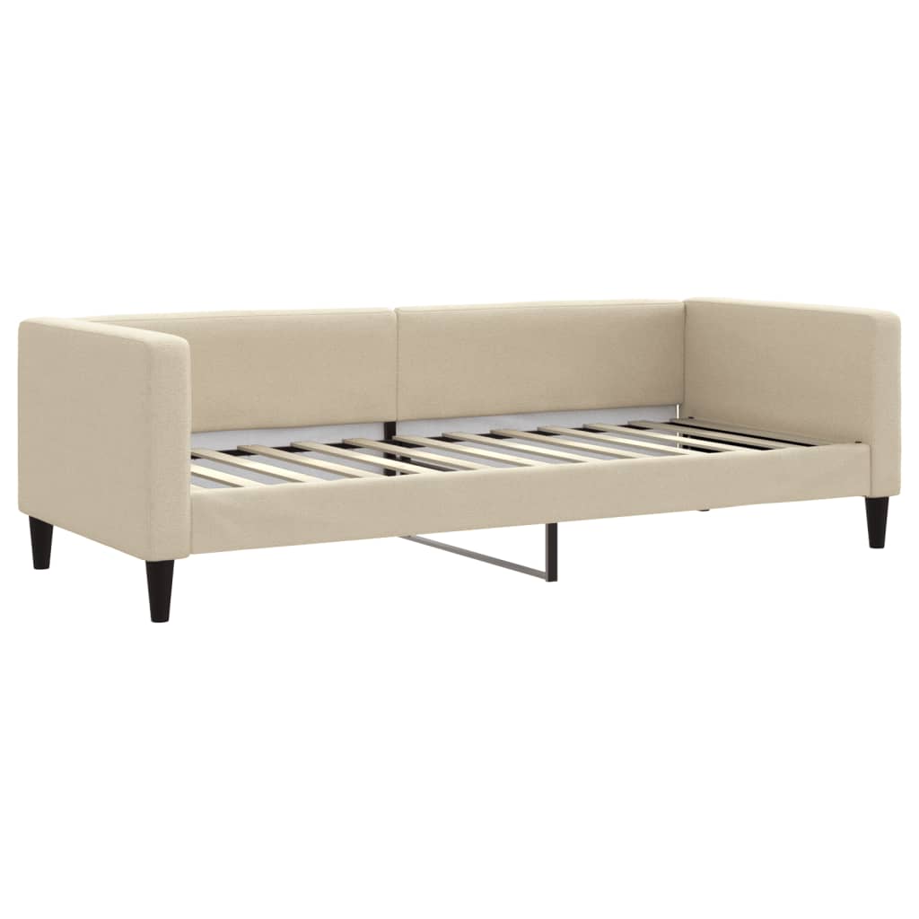 Vidaxl Sofa With Sleeping Function, Cream, 80X200 Cm, Upholstered In Fabric